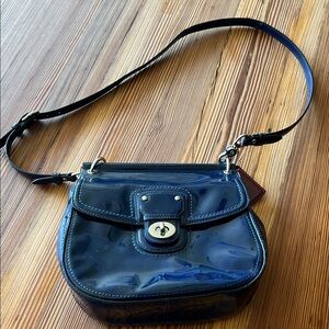 Coach Glossy Midnight blue Crossbody Bag